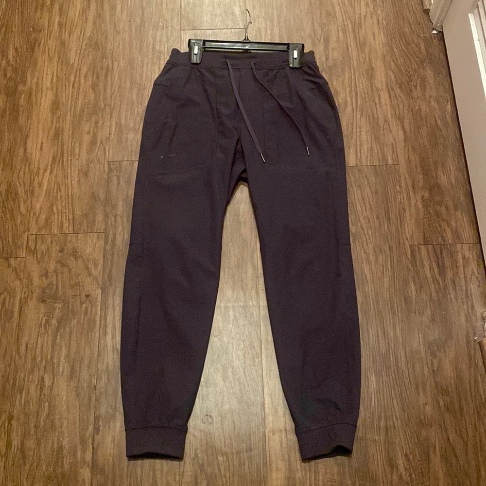 lulu lemon high rise gray/black joggers